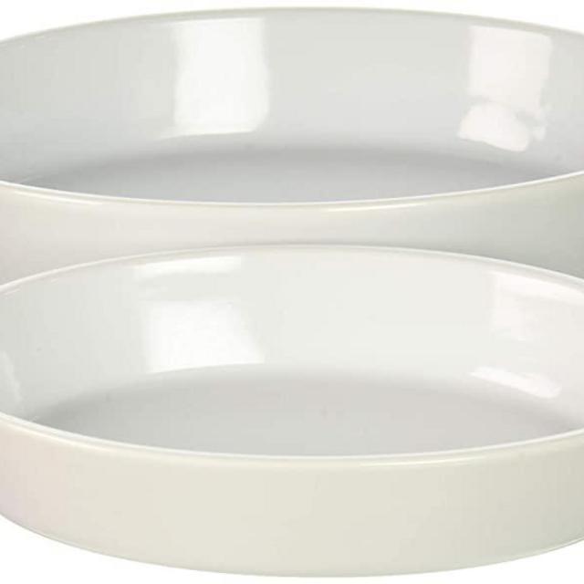STAUB Ceramics Oval Baking Dish Set, 2-piece, White