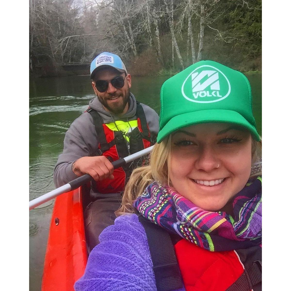 Kayaking on Lake Crescent