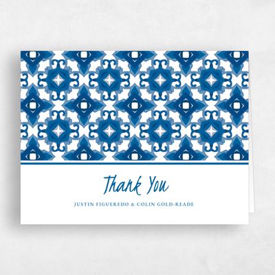 Blue Wedding Thank You - Tamarine