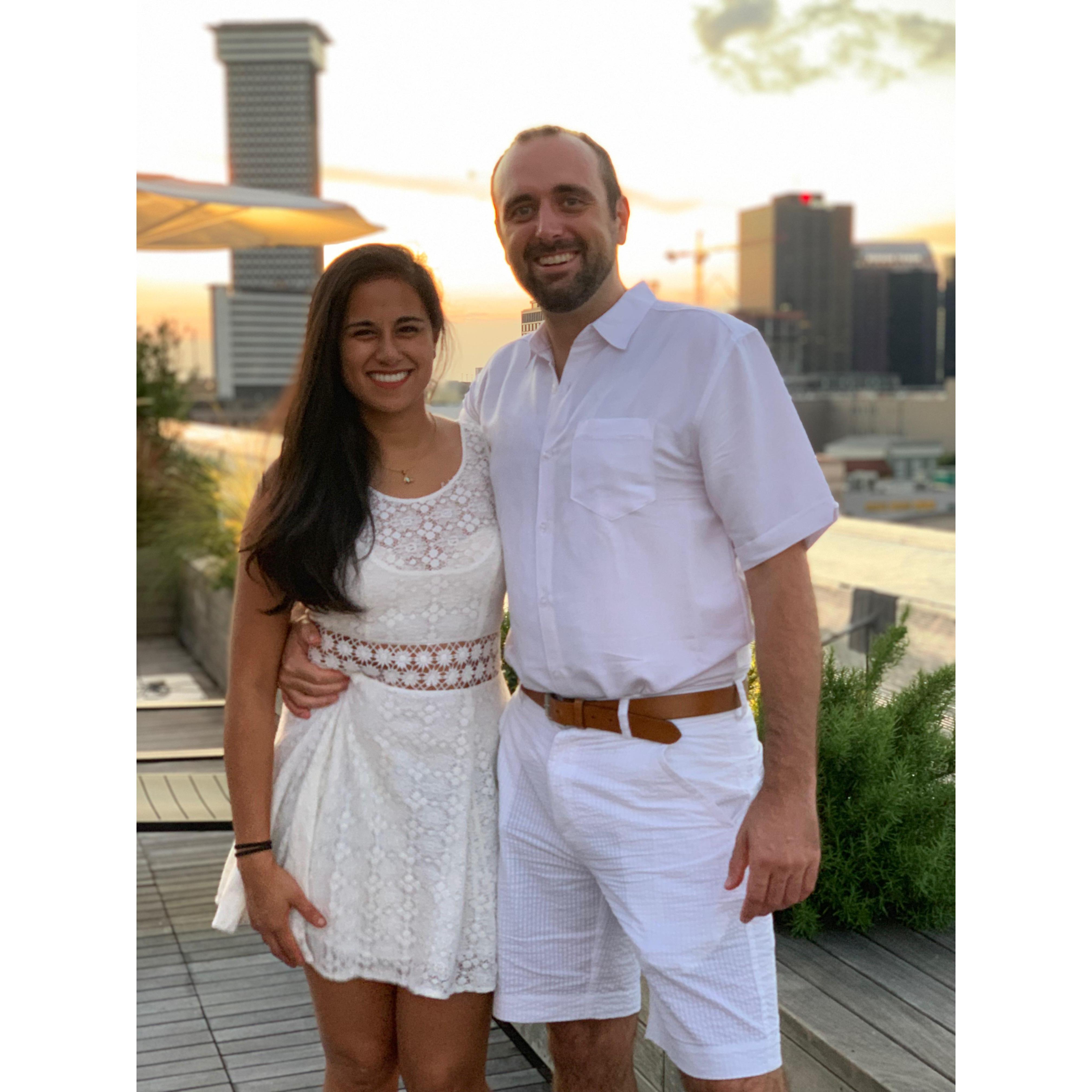 Spending White Linen Night on the roof of The Shop. Summer, 2019.
