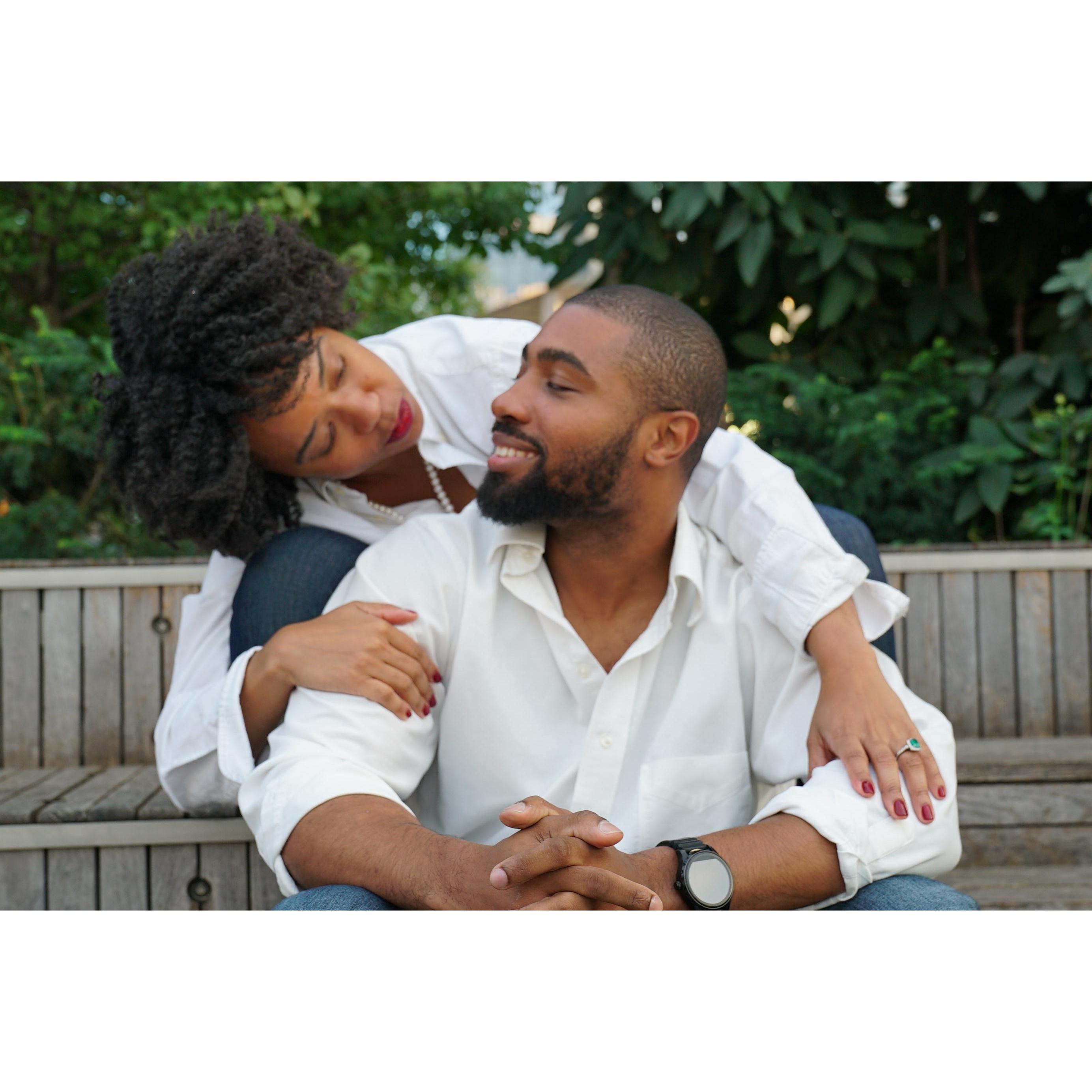 Hudson Park, NYC  (Photos courtesy of James Thomas. We were styled by Kristy Lewis; follow @evolutionkristy.)