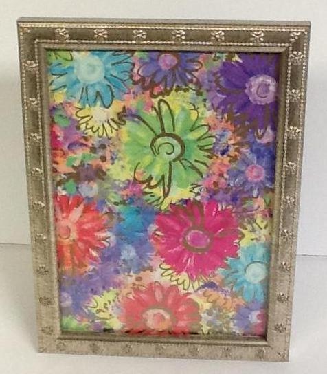 Fine Italian Wood Frame Daisy Silver Leaf 5 x 7