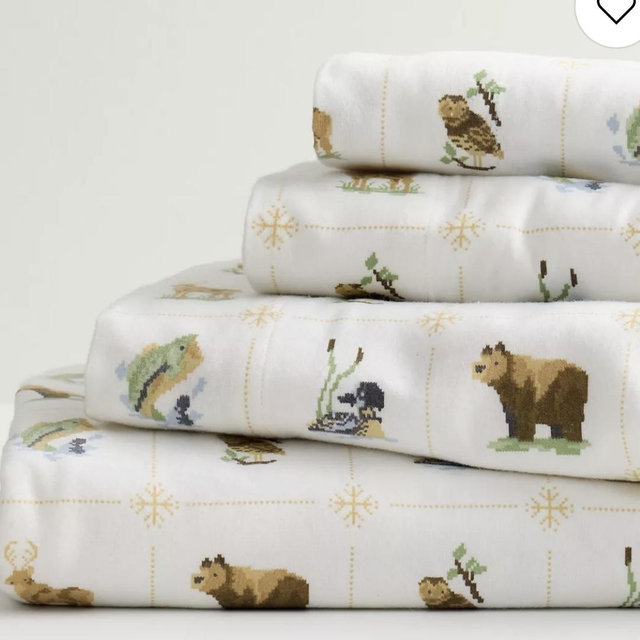 Cuddl Duds® Heavyweight Cotton Flannel Sheet Set with Pillowcases