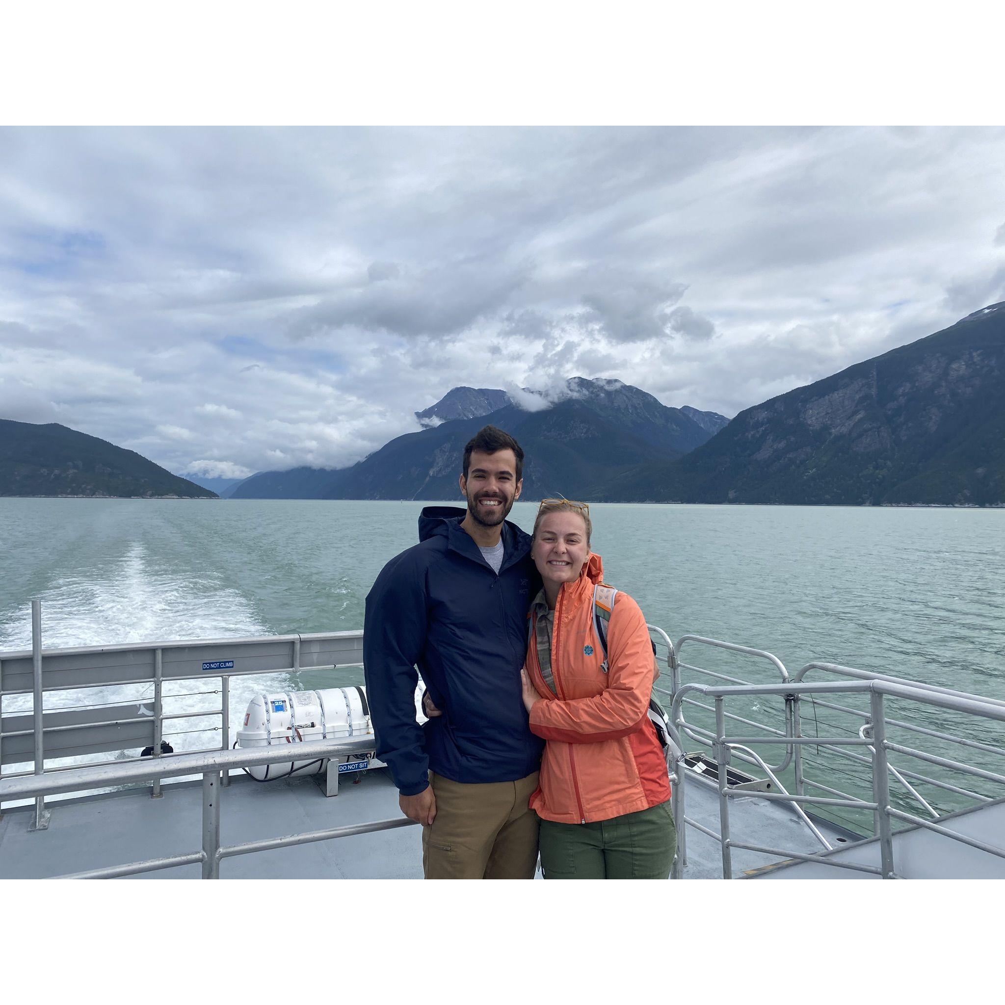 Boating from Skagway to Haines, AK