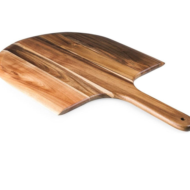 TOSCANA - a Picnic Time brand Pizza Peel Paddle Serving Trays & Platters, One Size, Acacia Wood