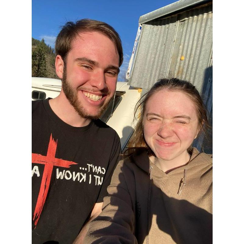 Spending time with her family.