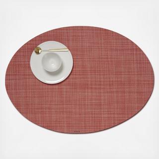 Mini Basketweave Oval Placemat, Set of 4