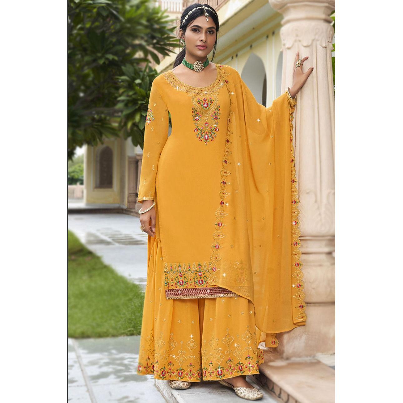 Yellow Salwar Suit (for the girls for the Haldi)