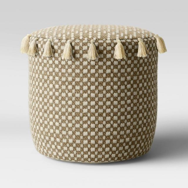 Gemma Pouf Tassels Natural - Opalhouse™