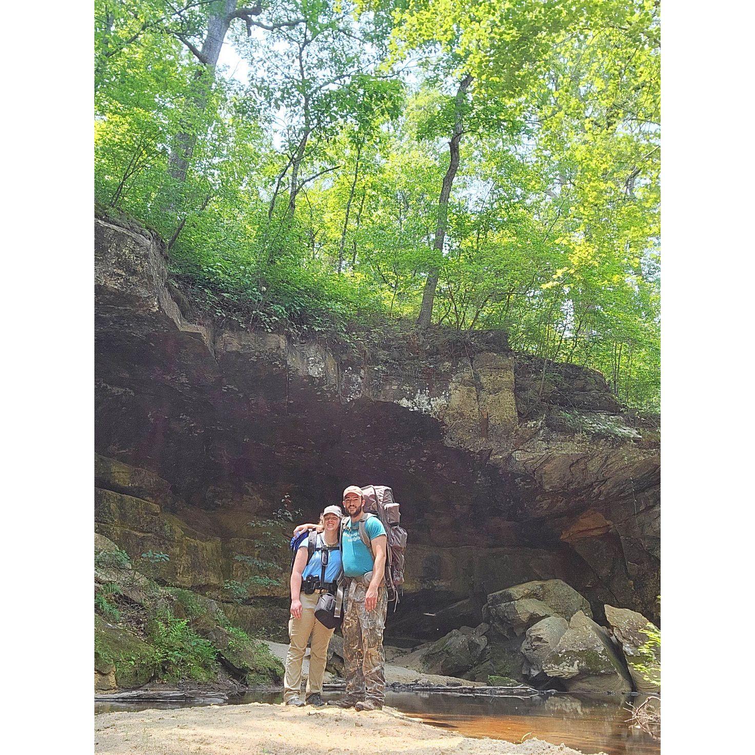 First backpacking trip together in Hawn State Park!