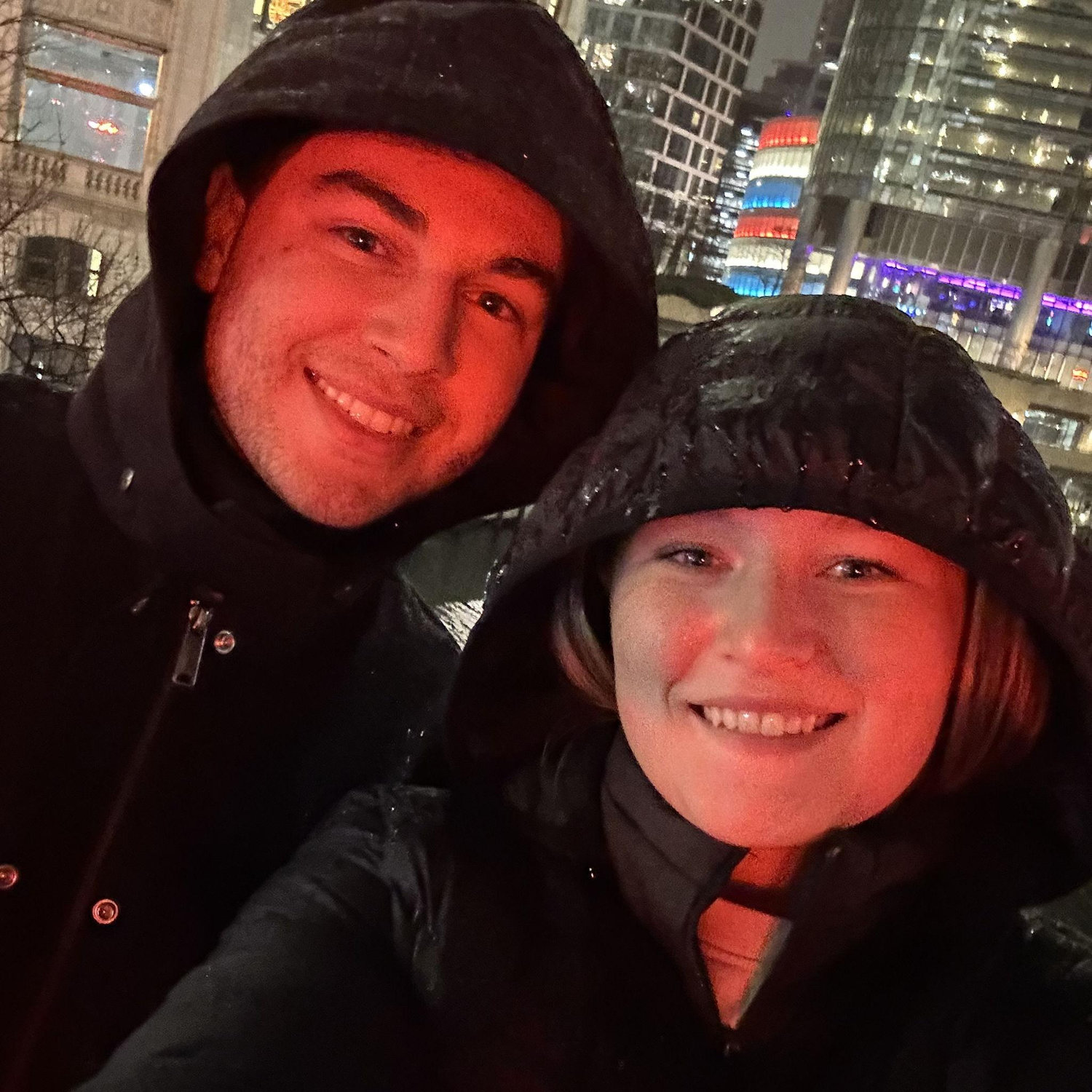 Us in Chicago for a day trip