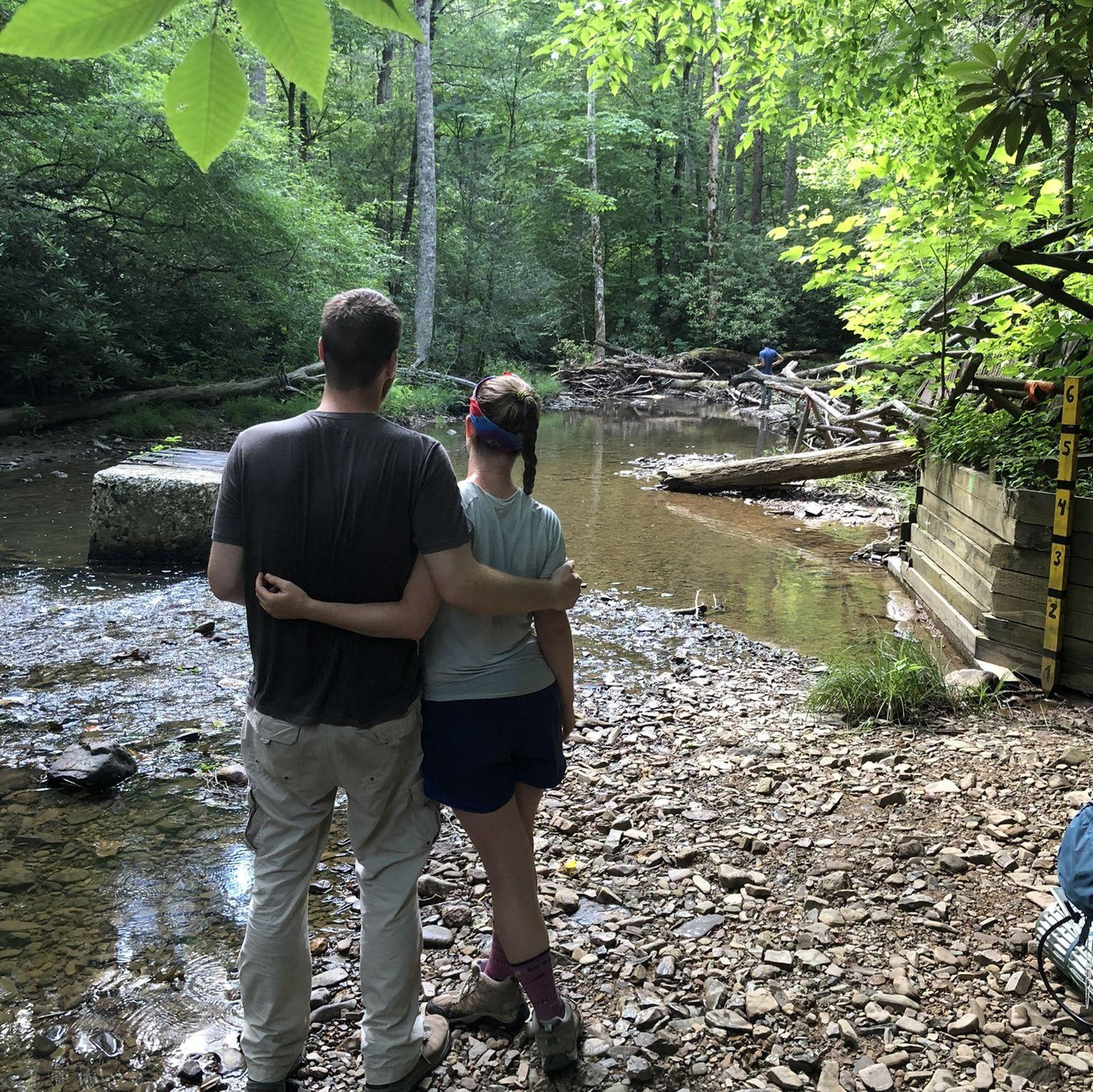 Water break along the Appalachian Trail :)