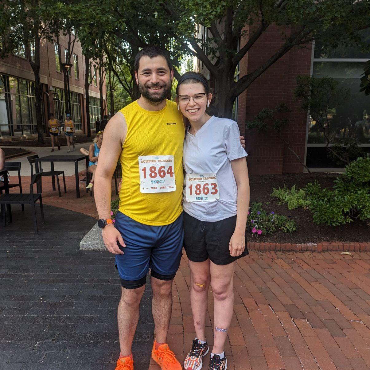 It was her first race—but definitely not her last, she drank the running Kool-Aid.