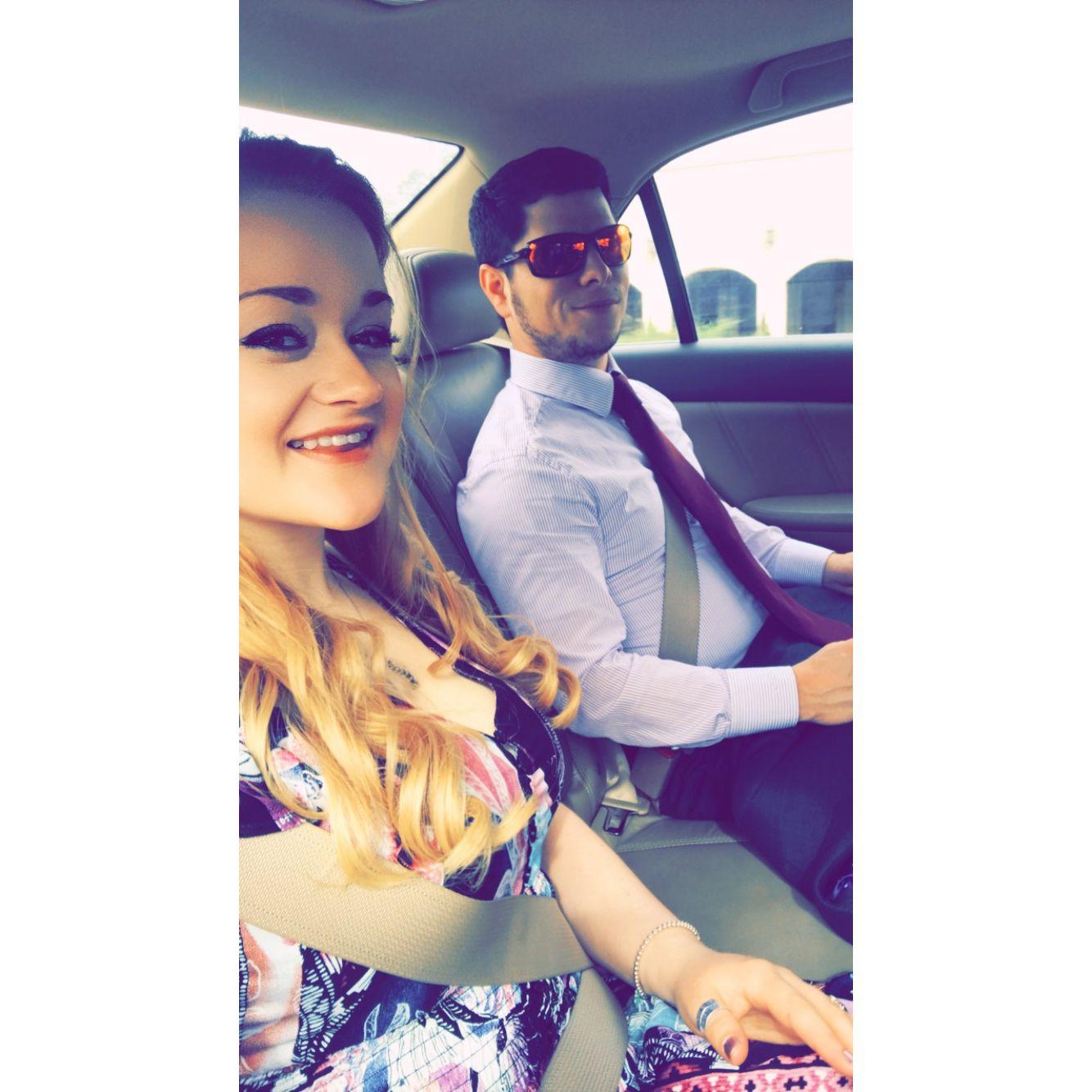 The first wedding we ever went to together (: