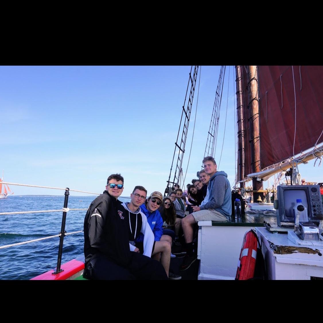 Another snap from our rock climbing trip- this one on the Margaret Todd (circa August 2018)
Anthony is second from the left with the hoodie an Brooke is 3 in on the right rocking the top bun.