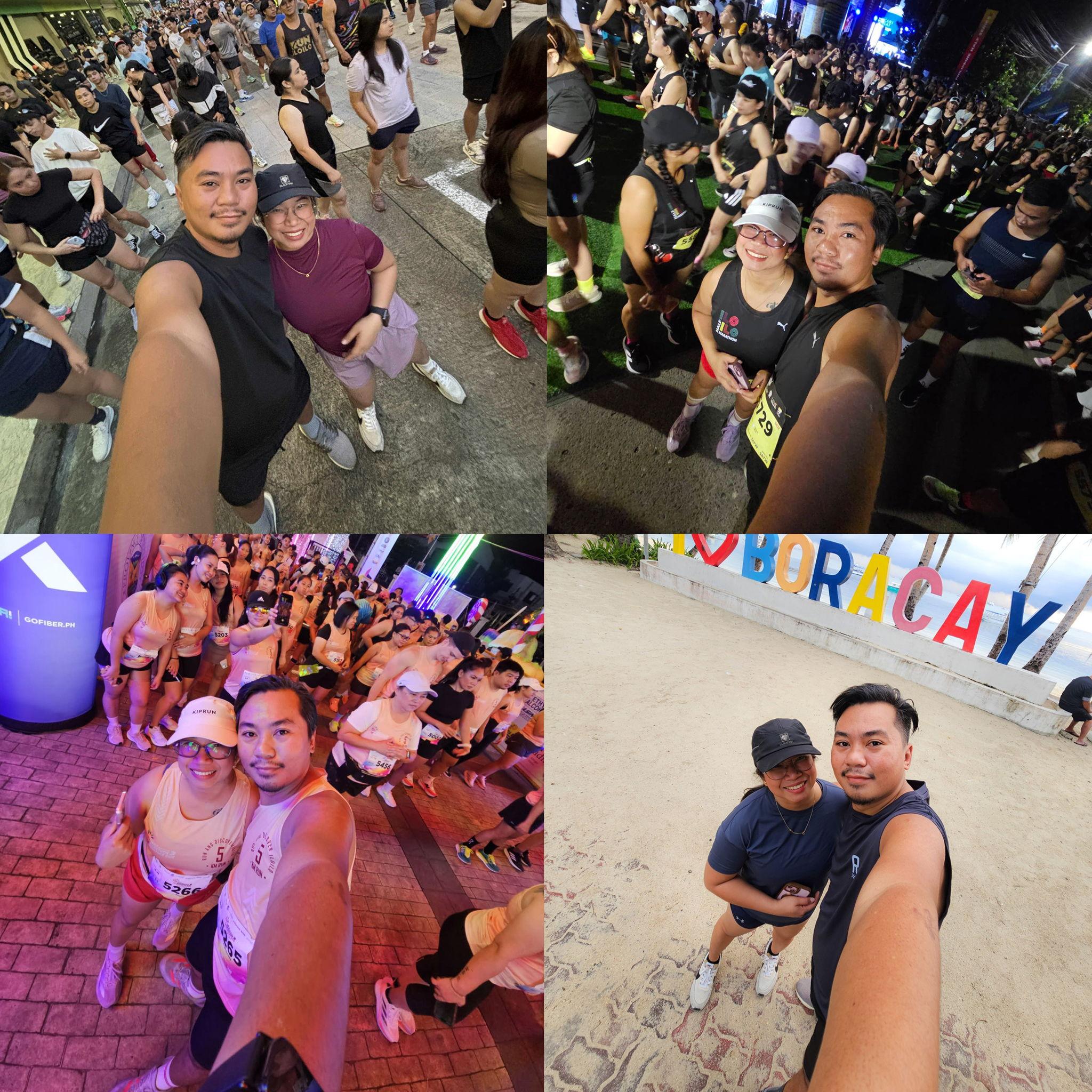 On our running era. "Run Now, Eat Later" haha!