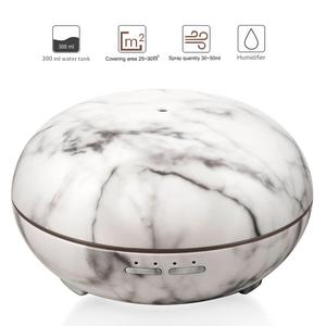 Venoro Essential Oil Diffuser, 300ml Marble Grain Air Aromatherapy Ultrasonic Aroma Cool Mist Humidifier with 7 Color LED Lights for Office Home Bedroom Fitness Room Study Yoga Spa (Marble Grain)