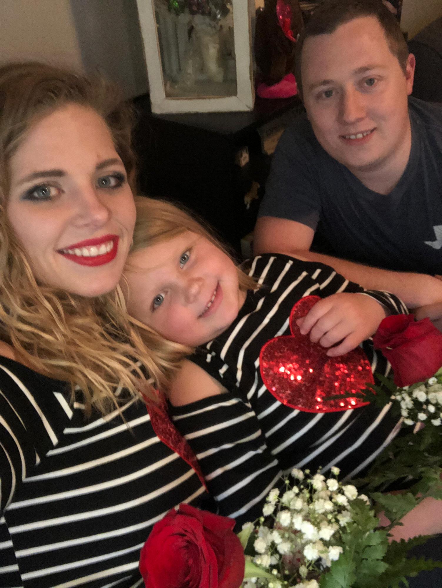 Valentine's Day with his favorite girls!