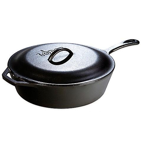 Lodge 5 qt. Cast Iron Covered Skillet