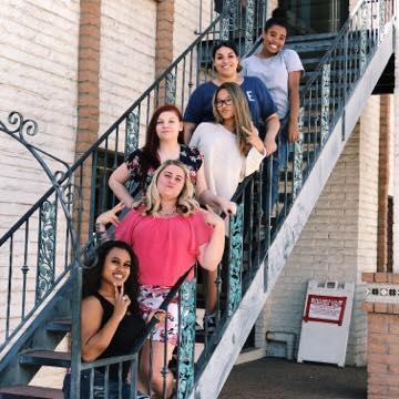 All the girls for the wedding!