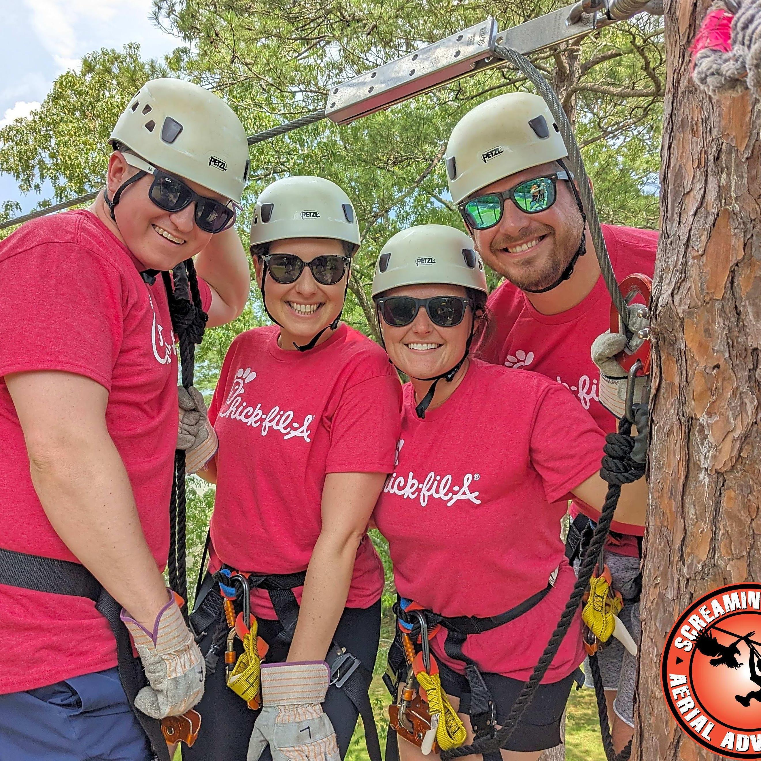 Our Alabama adventure - zip lining with Brad & Ashley!