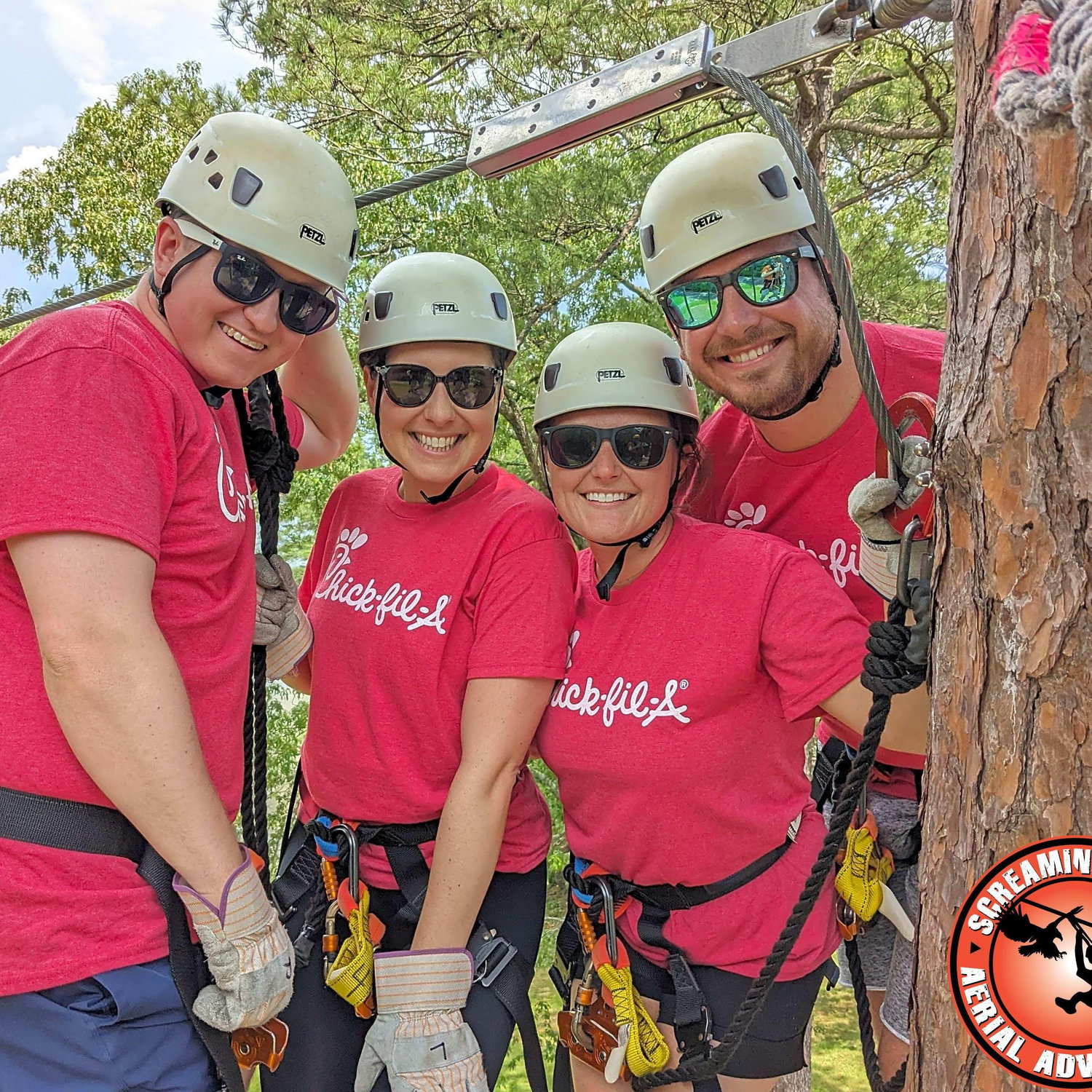 Our Alabama adventure - zip lining with Brad & Ashley!