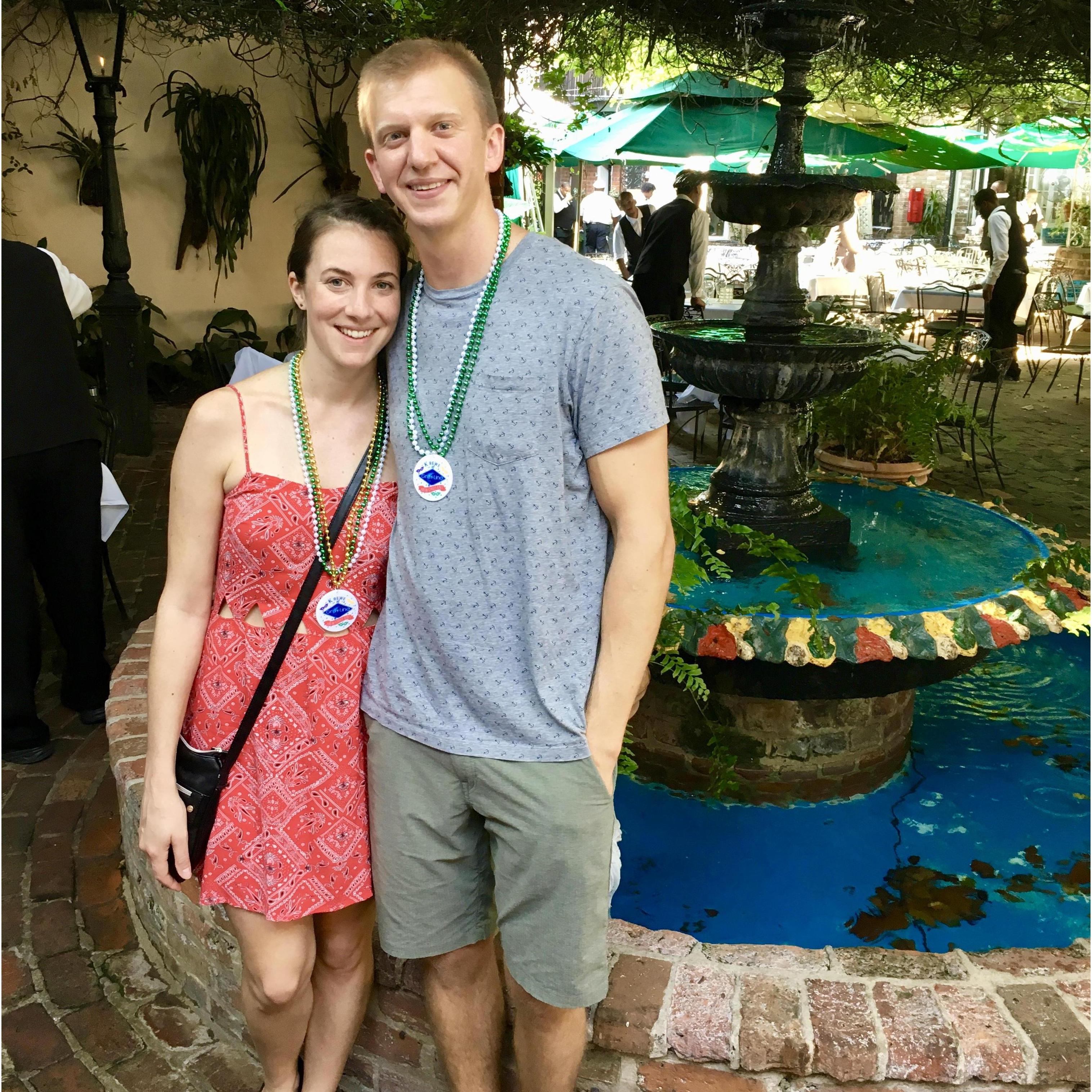 At 'The Court of Two Sisters' in NOLA for Andy's birthday - the bloody mary's here were the best!