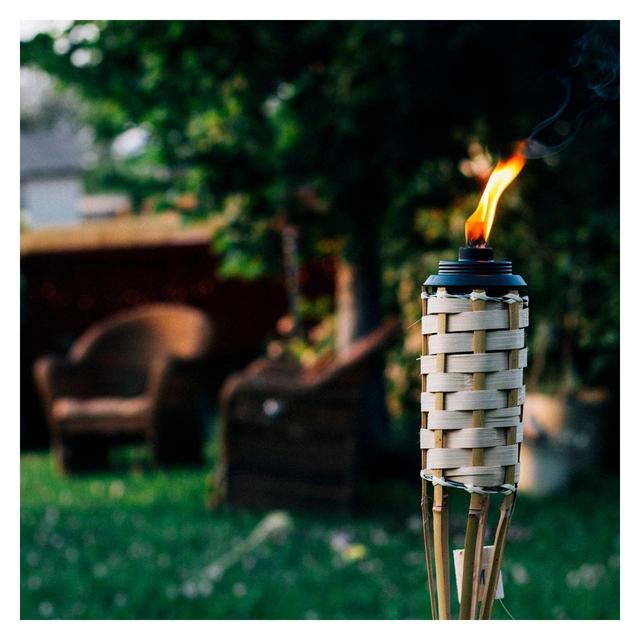 Luau Bamboo Torch Tan - TIKI
