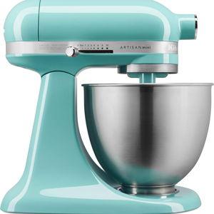 KitchenAid KSM3311XAQ Artisan Mini Series Tilt-Head Stand Mixer, 3.5 quart, Aqua Sky Blue