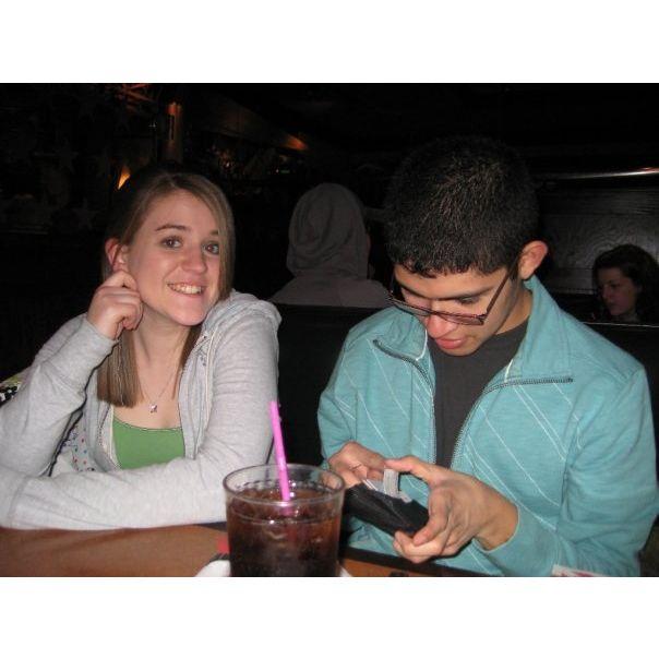This photo is from before we started dating and is the first time we had ever spent time together. I still crack up that our first pic together shows Mike looking into his empty wallet.