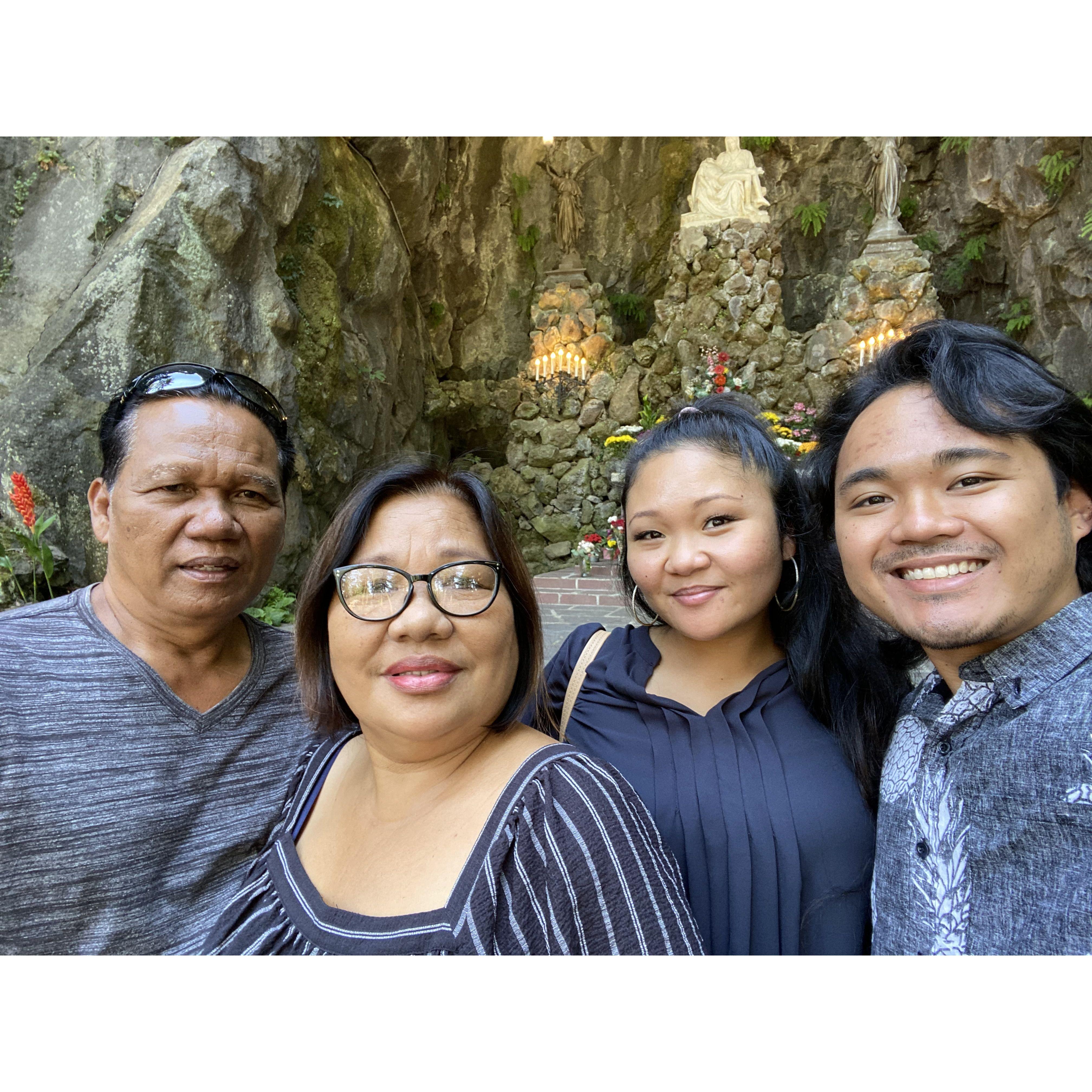 fam at The Grotto