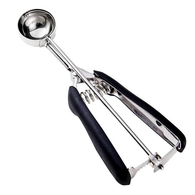 Cookie Scoop, Cookie Dough Scoop, Spring-Loaded Scoop, 18/8 Stainless Steel, Comfortable Grip (#60/1 Tbsp)