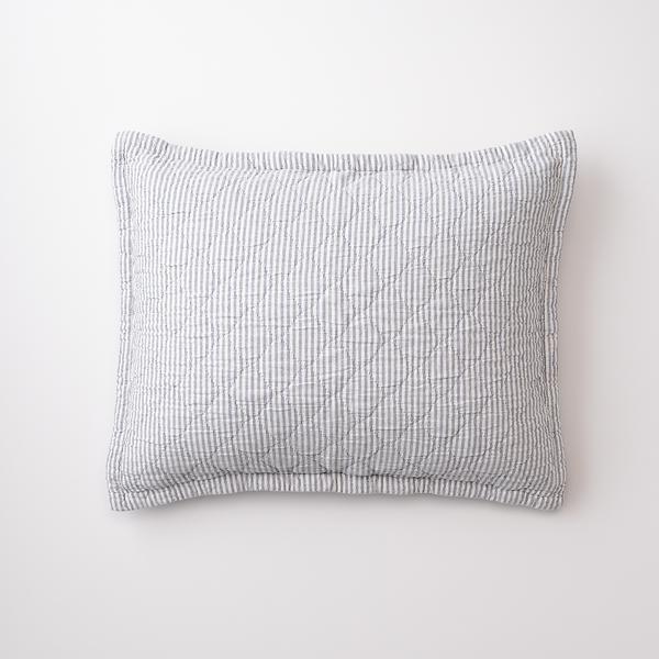 Schoolhouse | Diamond Ticking Quilted Pillow Sham