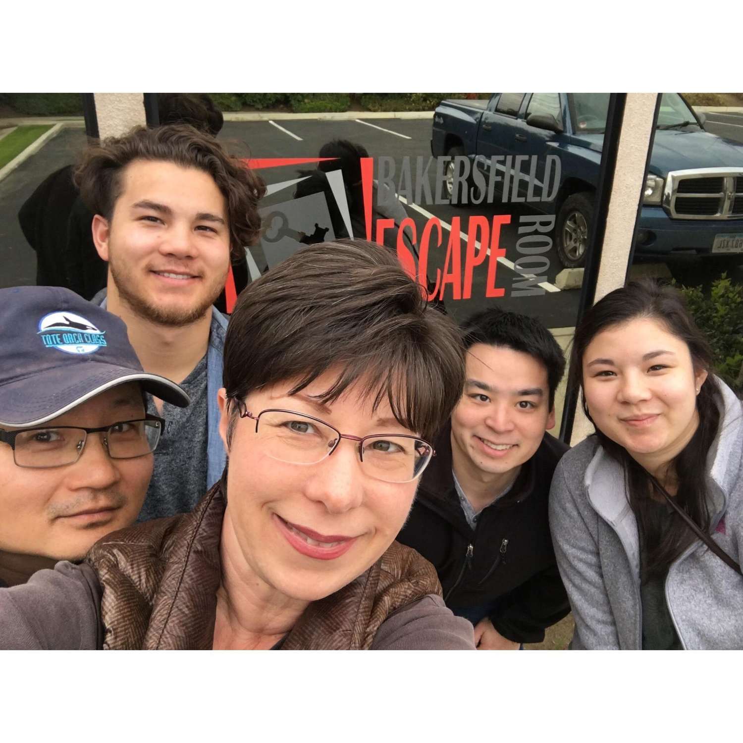 Meeting the family for the first time and getting out of an escape room together.