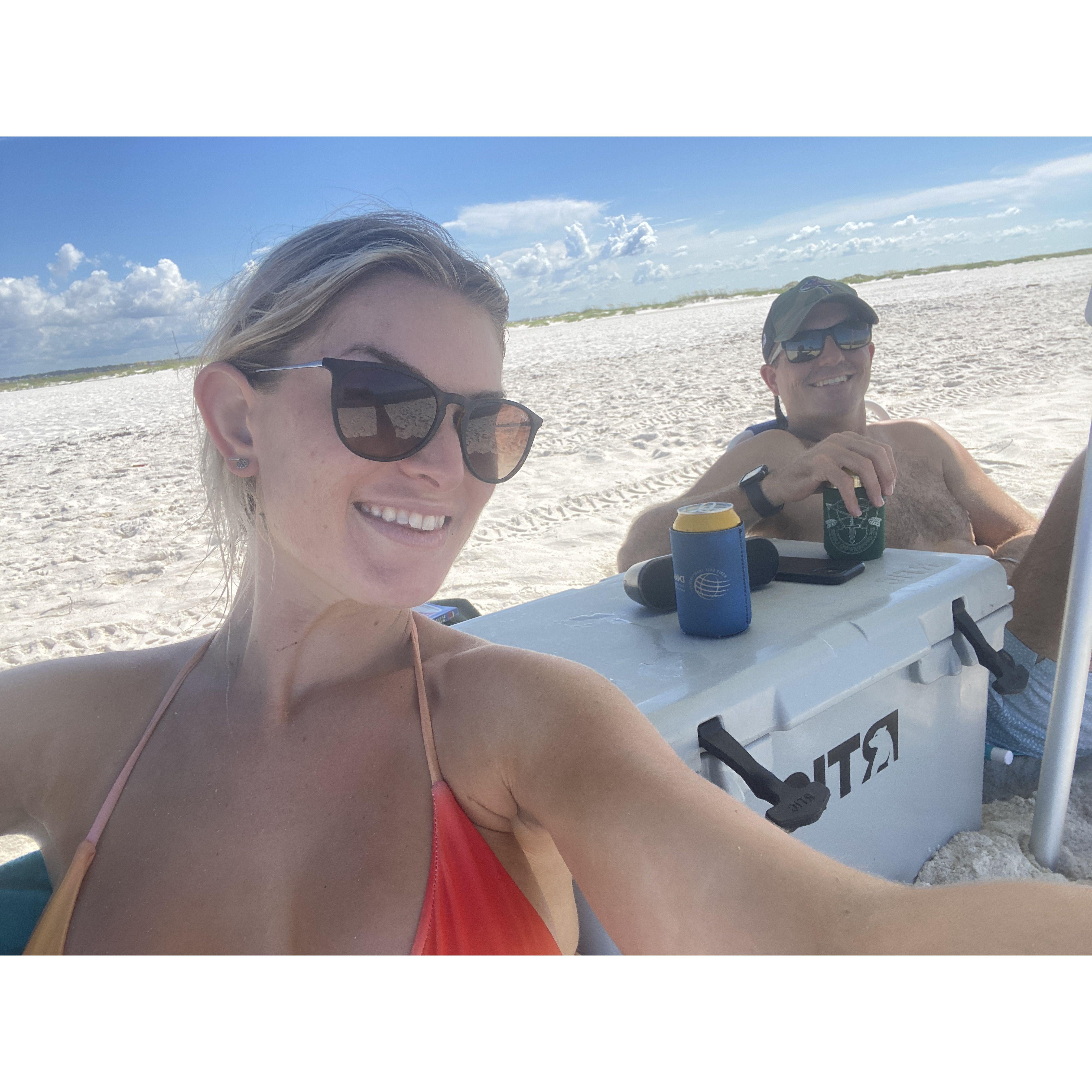 Mary visiting Sean in Pensacola before making the move out there