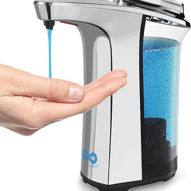 Everlasting Comfort Automatic Soap Dispenser - Touchless - Hand or Dish Soap - Kitchen and Bathroom