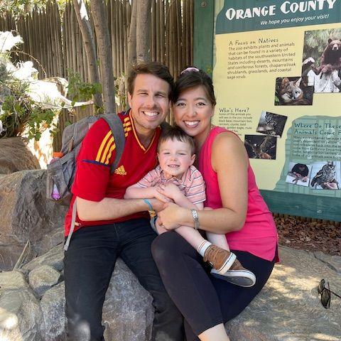 Our little family at the zoo!