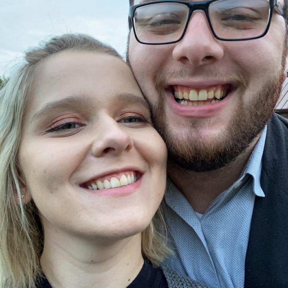 Our first wedding together