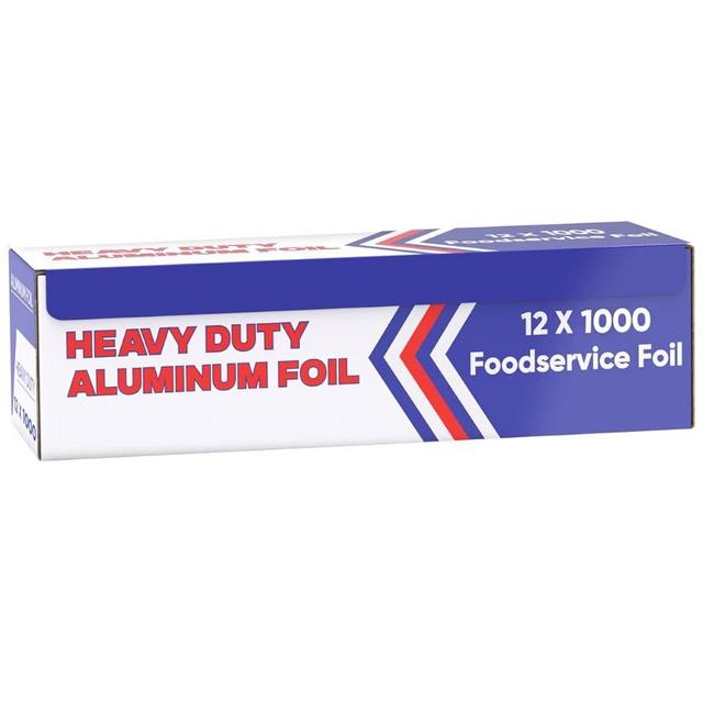 Ox Plastics Aluminum Foil (12000" x 12") - Heavy Duty Aluminum Foil Wrap for Food, BBQ, Grilling and Roasting - Tin Foil Perfect for Multipurpose Kitchen (1 Box)