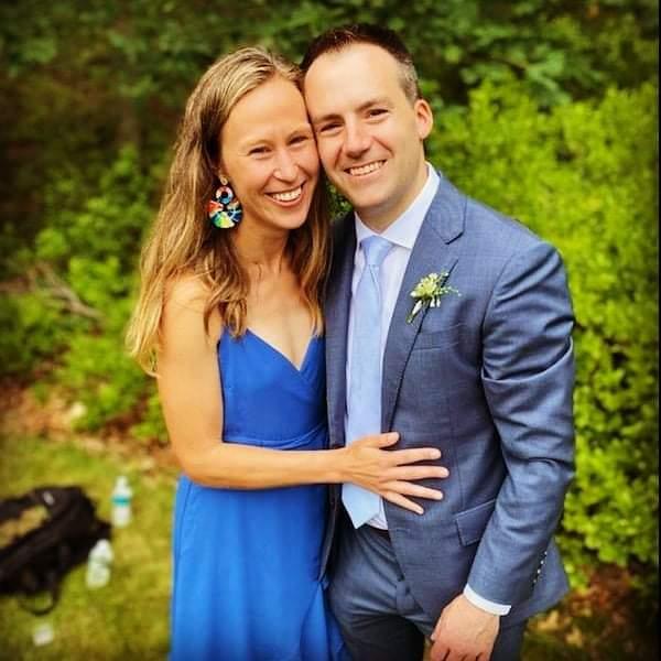 Attending our first wedding together.