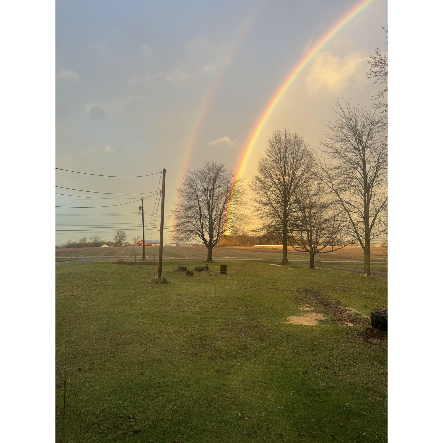 This is the rainbow David says is a sign we are meant to be together.