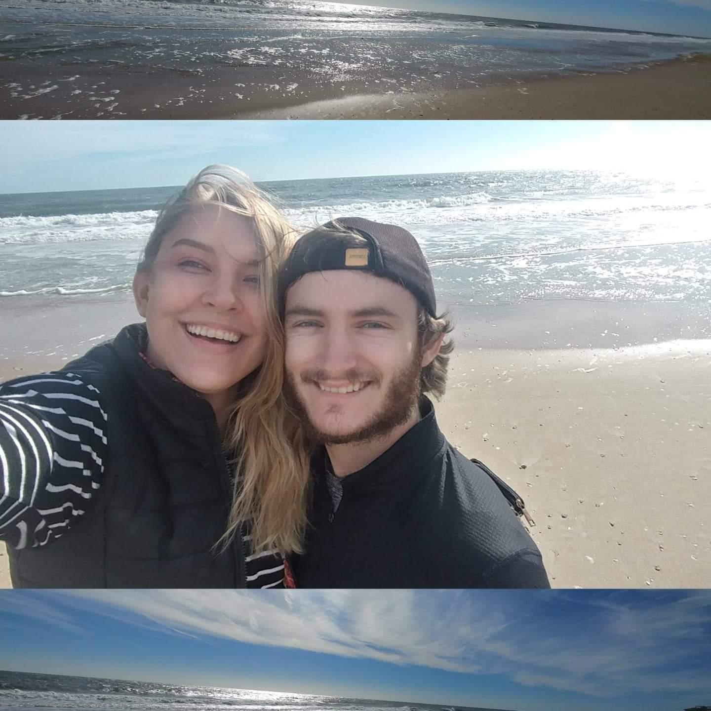 We went to tour our wedding venue, and on the beach, we knew that was where we wanted to get married.