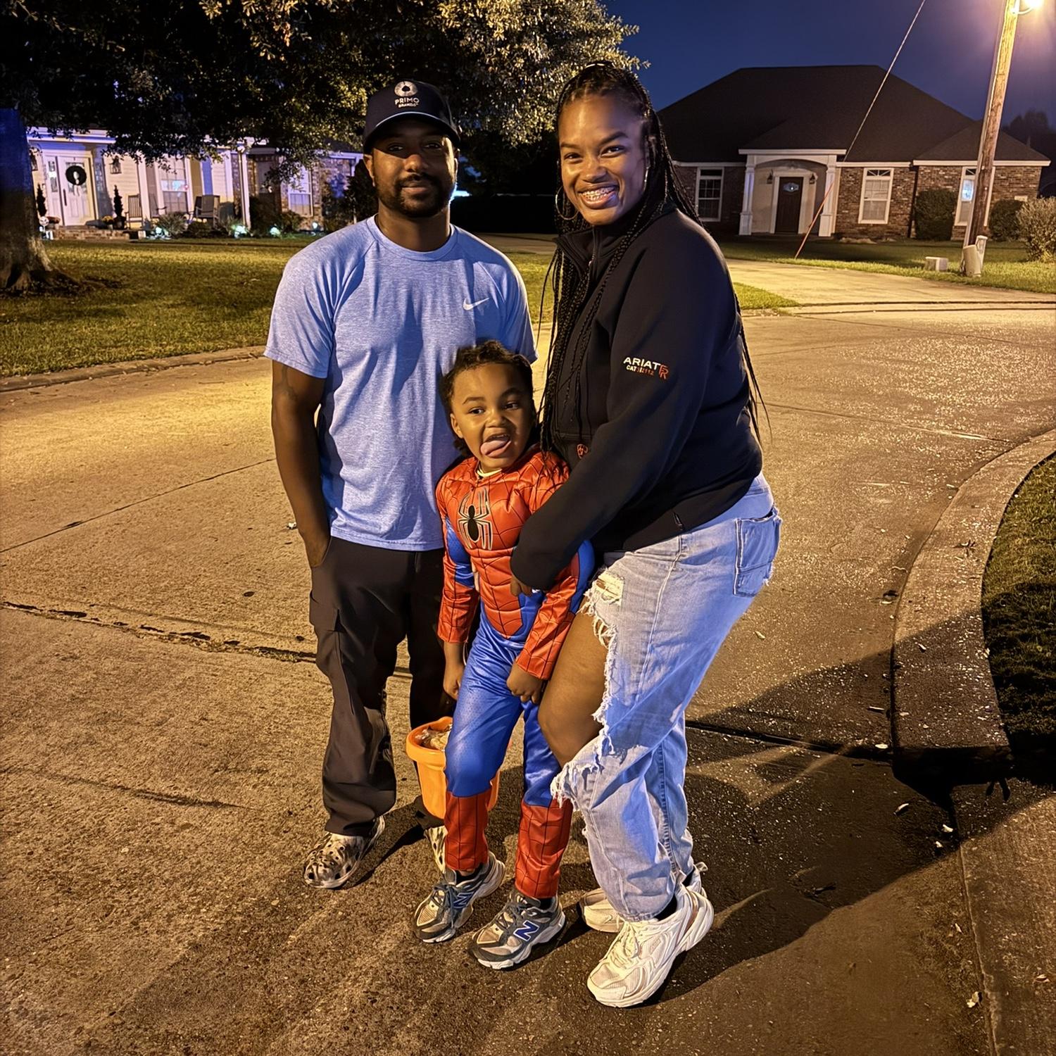 Our first time trick or treating as a family