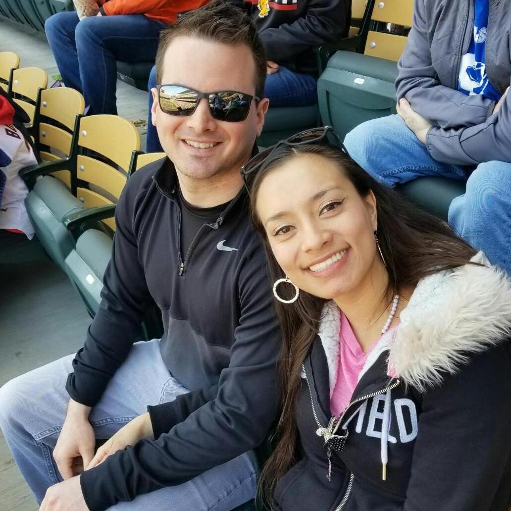 Our first baseball game together! Go Twins!