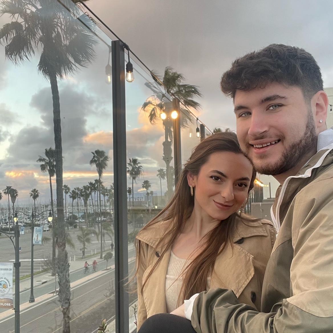 Brandyn joining Madison on a work trip to LAX—2023
