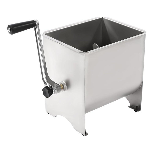 20lbs/10L Manual Meat Mixer, Stainless Steel Meat Mixers Sausage Mixer Machine Meat Processing Equipment
