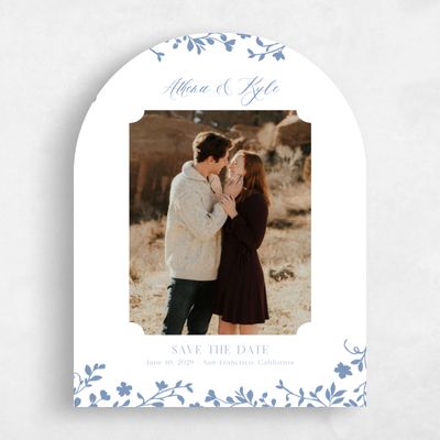 Blue Arch Wedding Save the Date - Ysabeau Photo