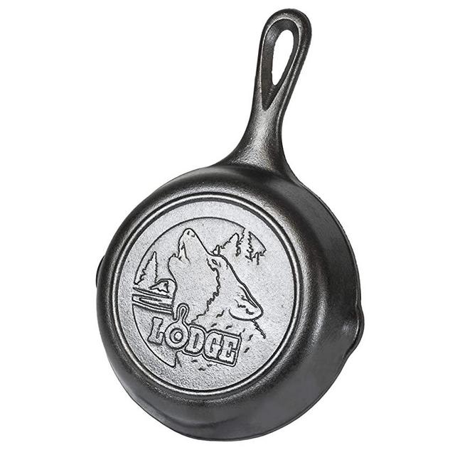 Lodge 9.5 Cast Iron Pie Pan & Cast Iron Silicone Brush Melting Pot, 15.2  oz, Black