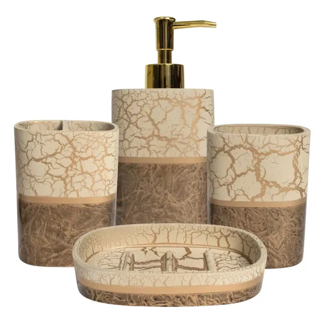 Parker Bath Accessory Collection, 4 Piece Set