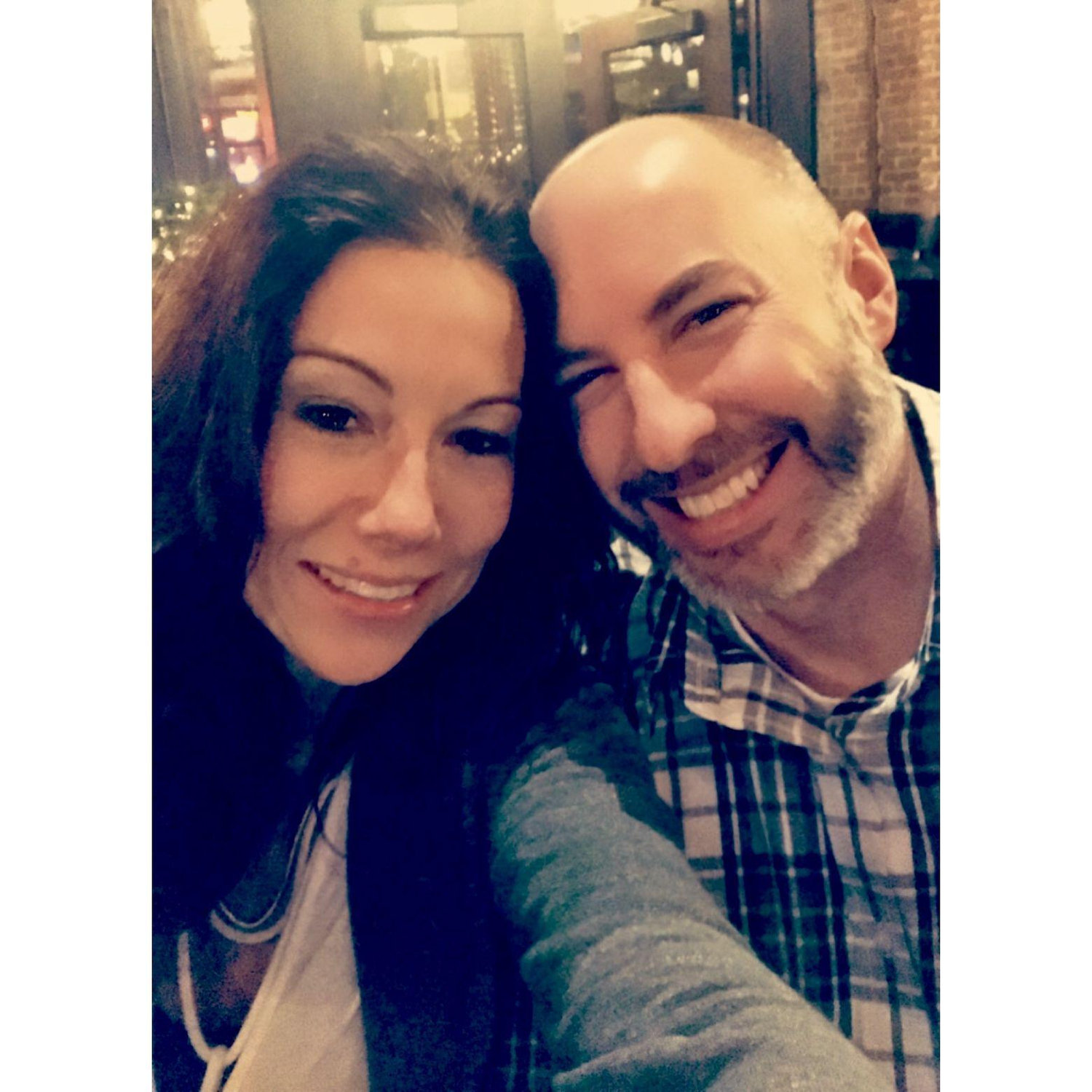 Our first photo together 2018